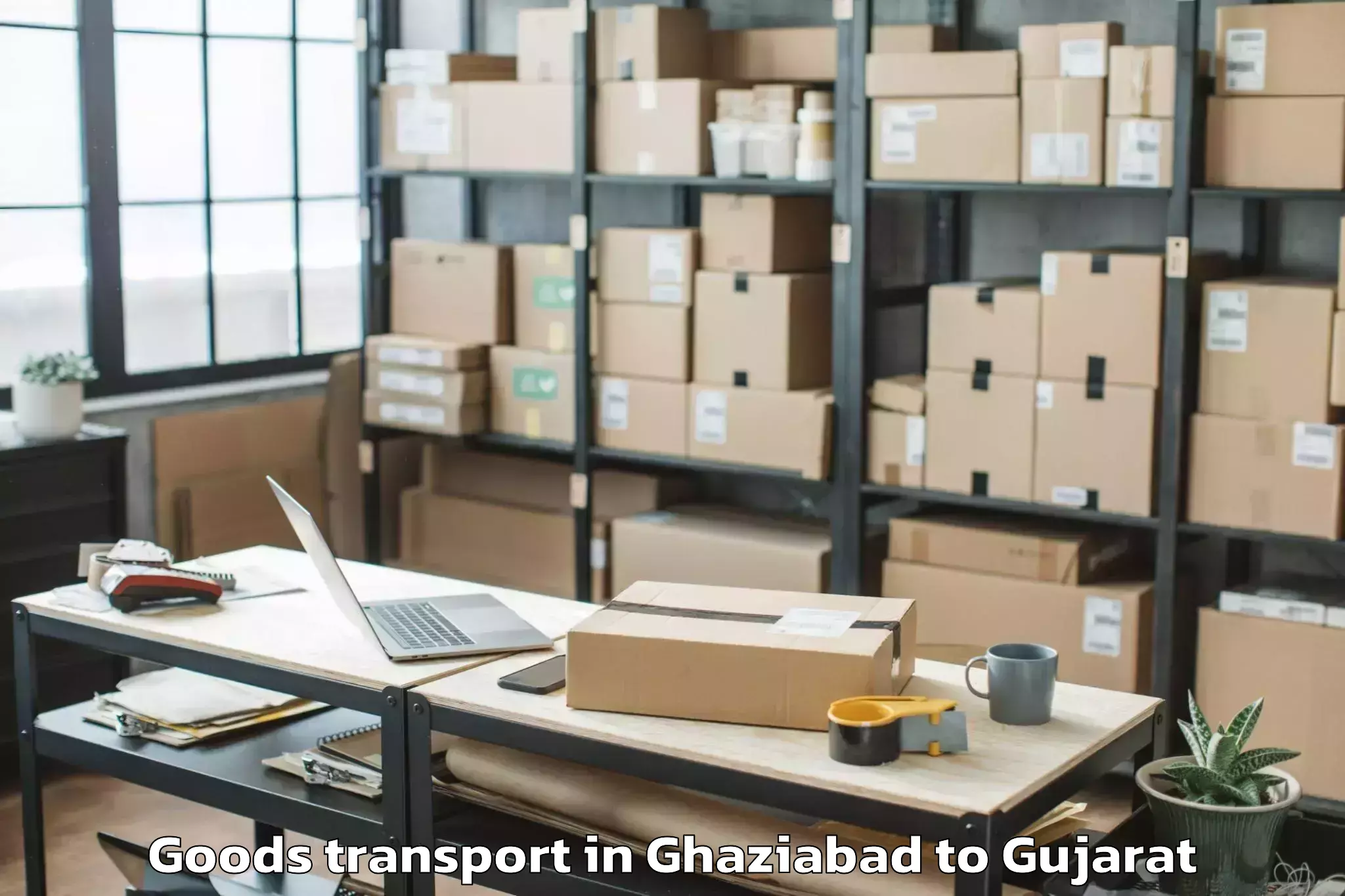 Book Your Ghaziabad to Sardarkrushinagar Dantiwada Ag Goods Transport Today